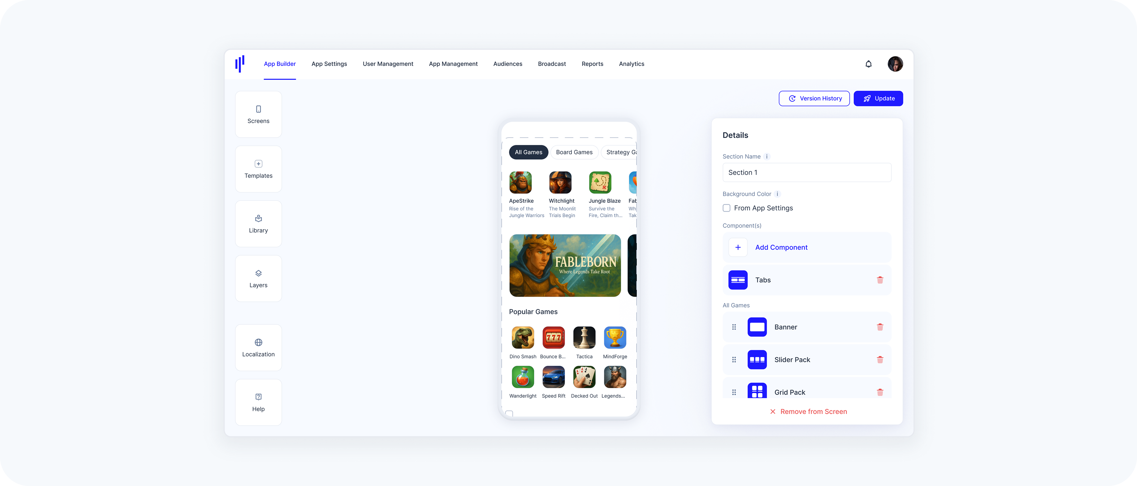 app builder template use case